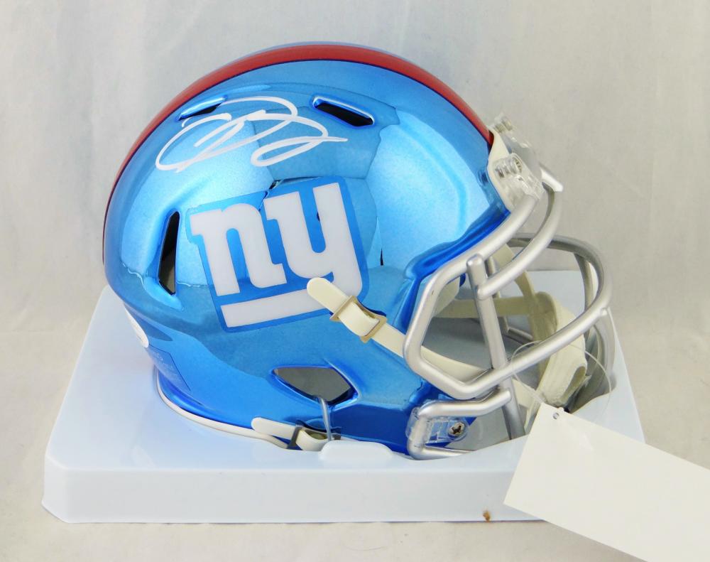 Odell Beckham Jr Signed NY Giants Mini Helmet Autograph JSA