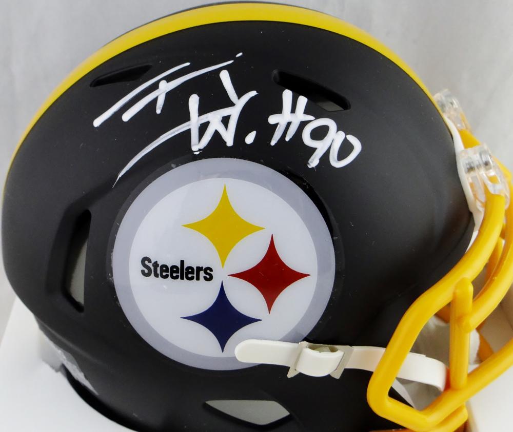 TJ Watt Signed Pittsburgh Steelers Mini Football Helmet (JSA)