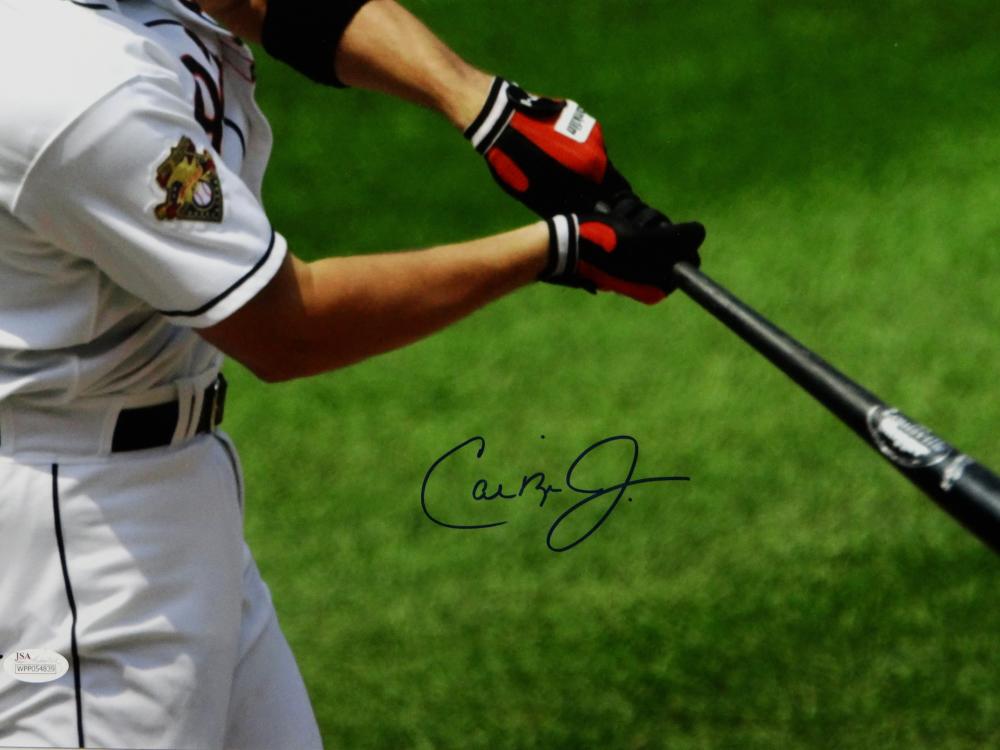 Cal Ripken Jr Autographed Orioles 16x20 Batting PF Photo- JSA W Auth * –  The Jersey Source