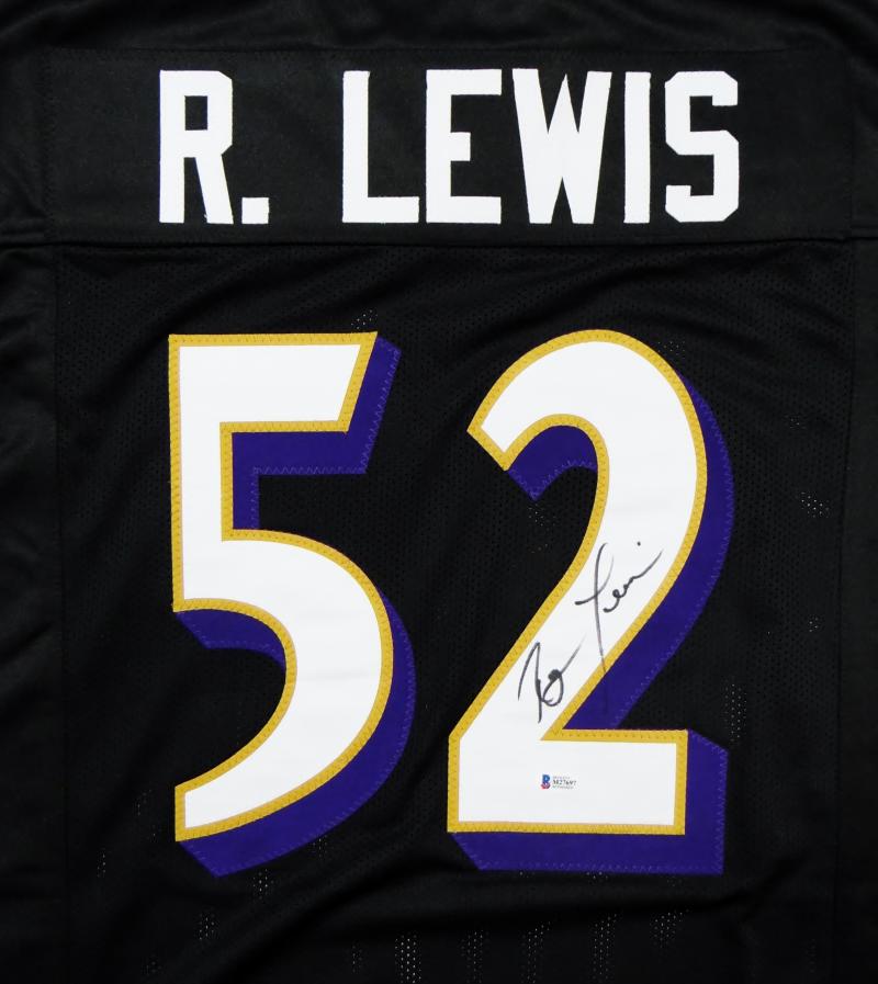 Ray Lewis Autographed Black Pro Style Jersey w/ Full Name - Beckett Au –  The Jersey Source