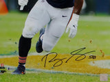 Roquan Smith Autographed Chicago Bears 16x20 PF Photo Running Right - Beckett Auth *Black