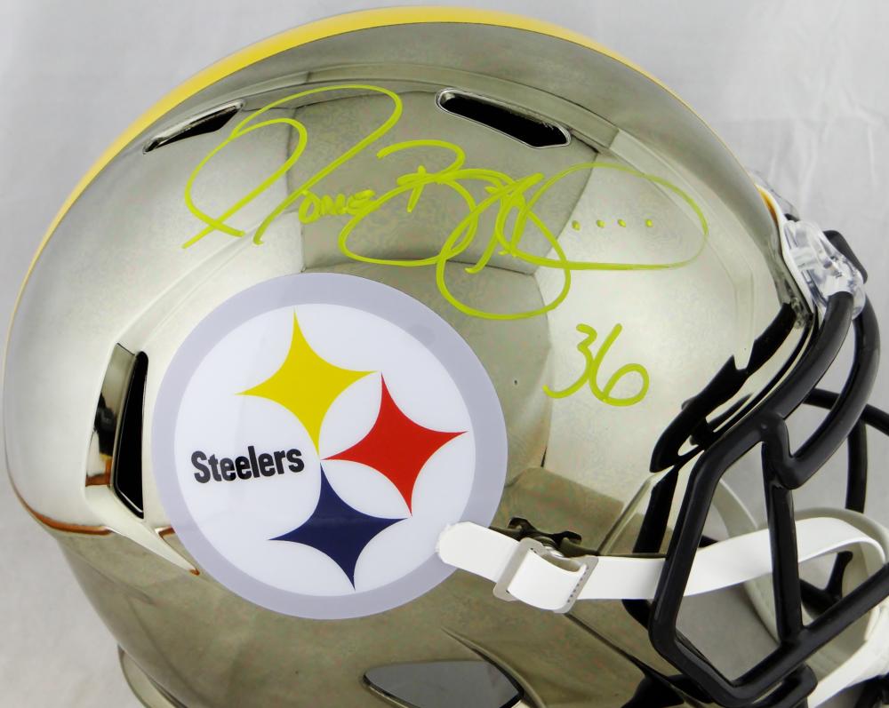 Jerome Bettis Autographed Pittsburgh Steelers F/S Chrome Helmet- Becke –  The Jersey Source