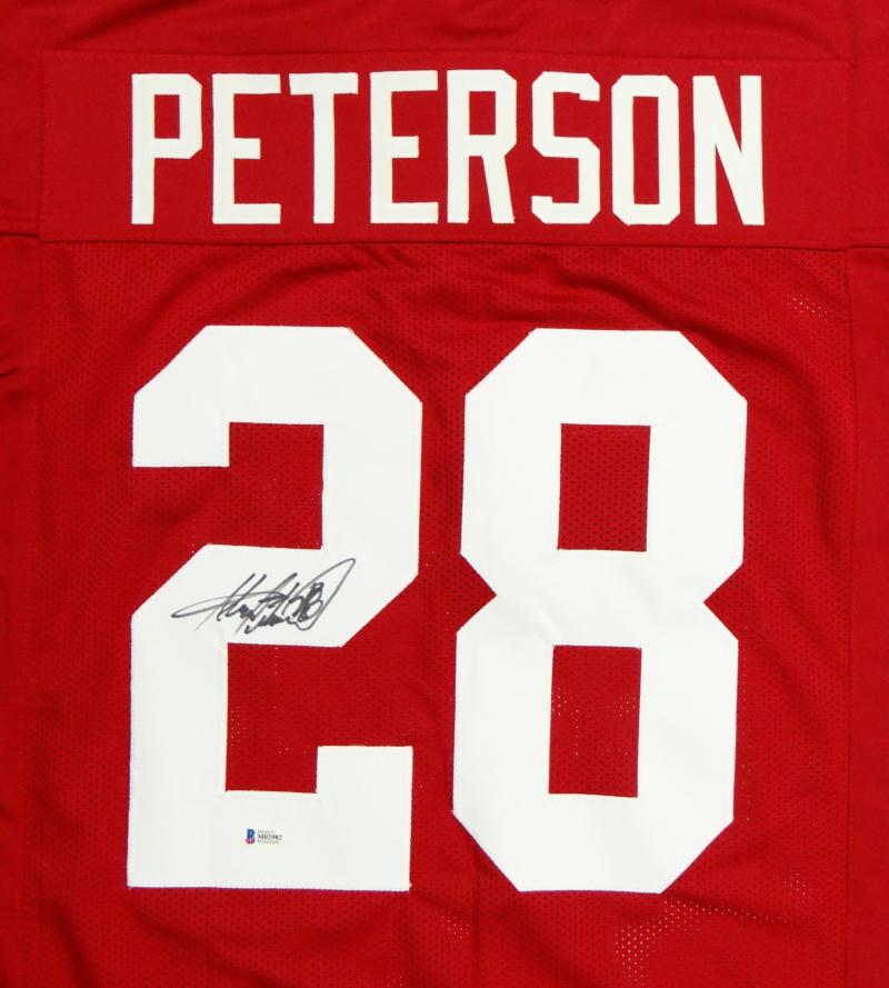 Adrian Peterson Autographed Custom White Football Jersey - BAS