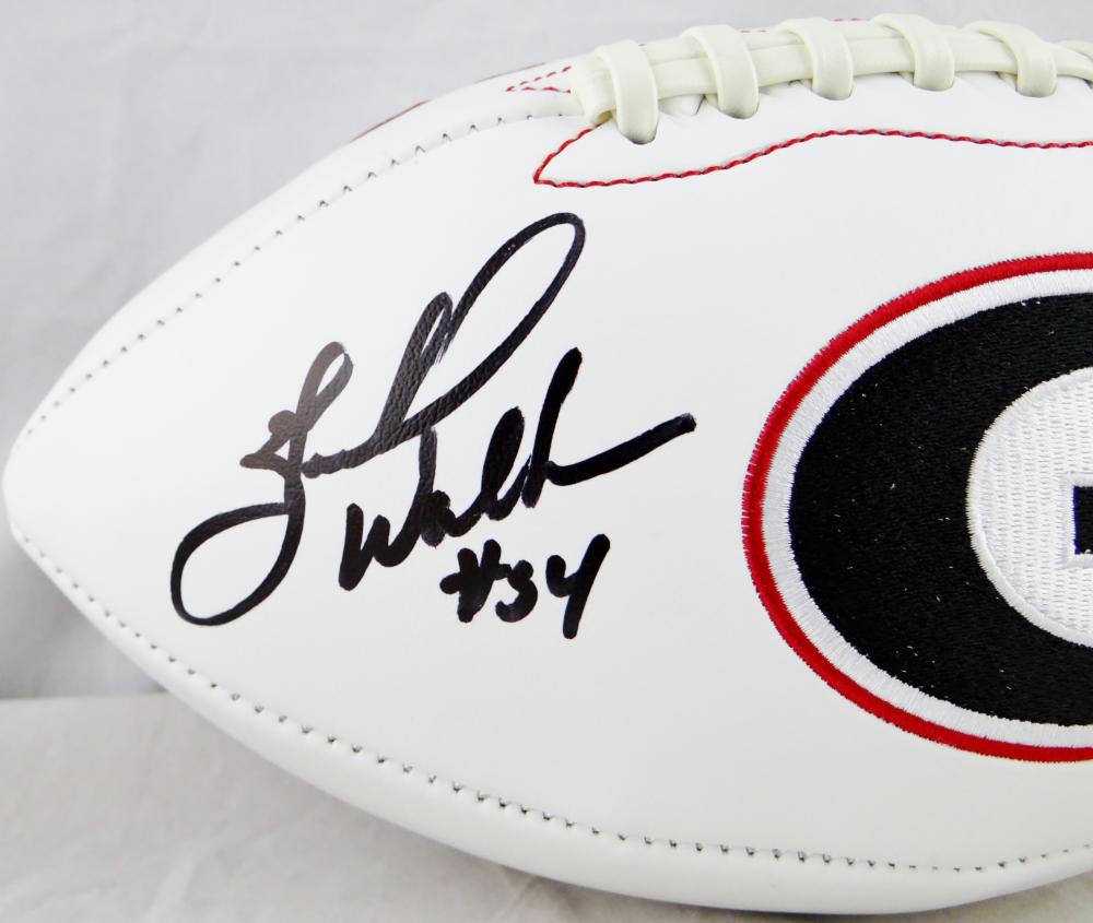 Herschel Walker Signed Georgia Bulldogs Logo Football Inscribed 82  Heisman (Beckett COA)