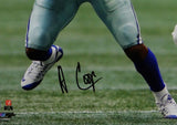 Amari Cooper Autographed Dallas Cowboys 16x20 Running White Jersey PF Photo- JSA W Auth *Black