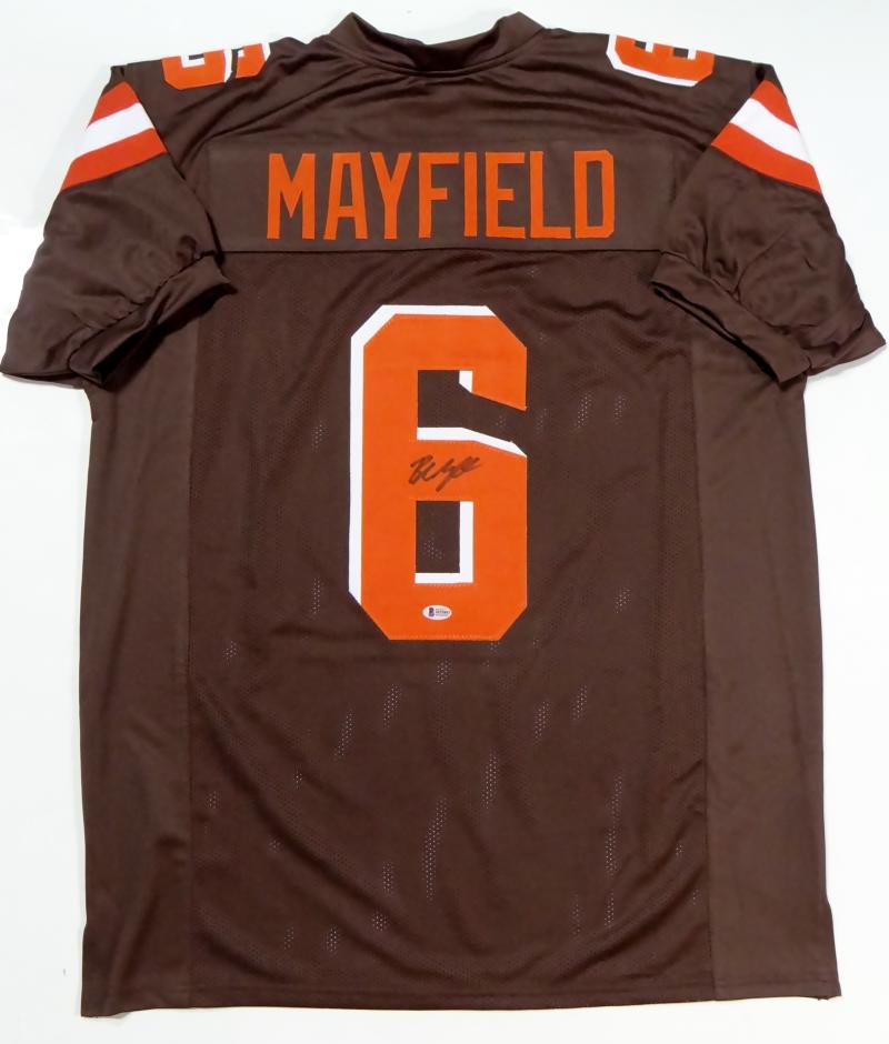 Baker Mayfield Cleveland Browns Signed Autographed Brown Custom Jersey –