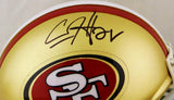 Carlos Hyde Autographed San Francisco 49ers Mini Helmet- JSA W Authenticated
