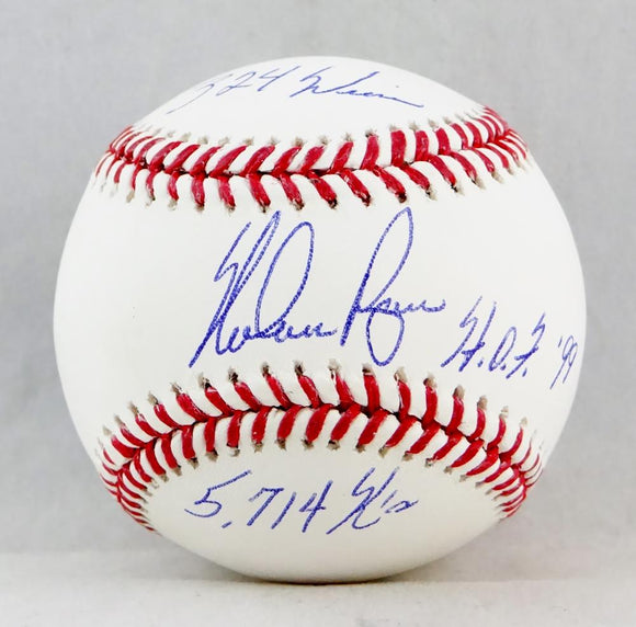 Nolan Ryan Autographed Rawlings OML Baseball W/324 Wins/HOF 99/5,714K's - AI Verified