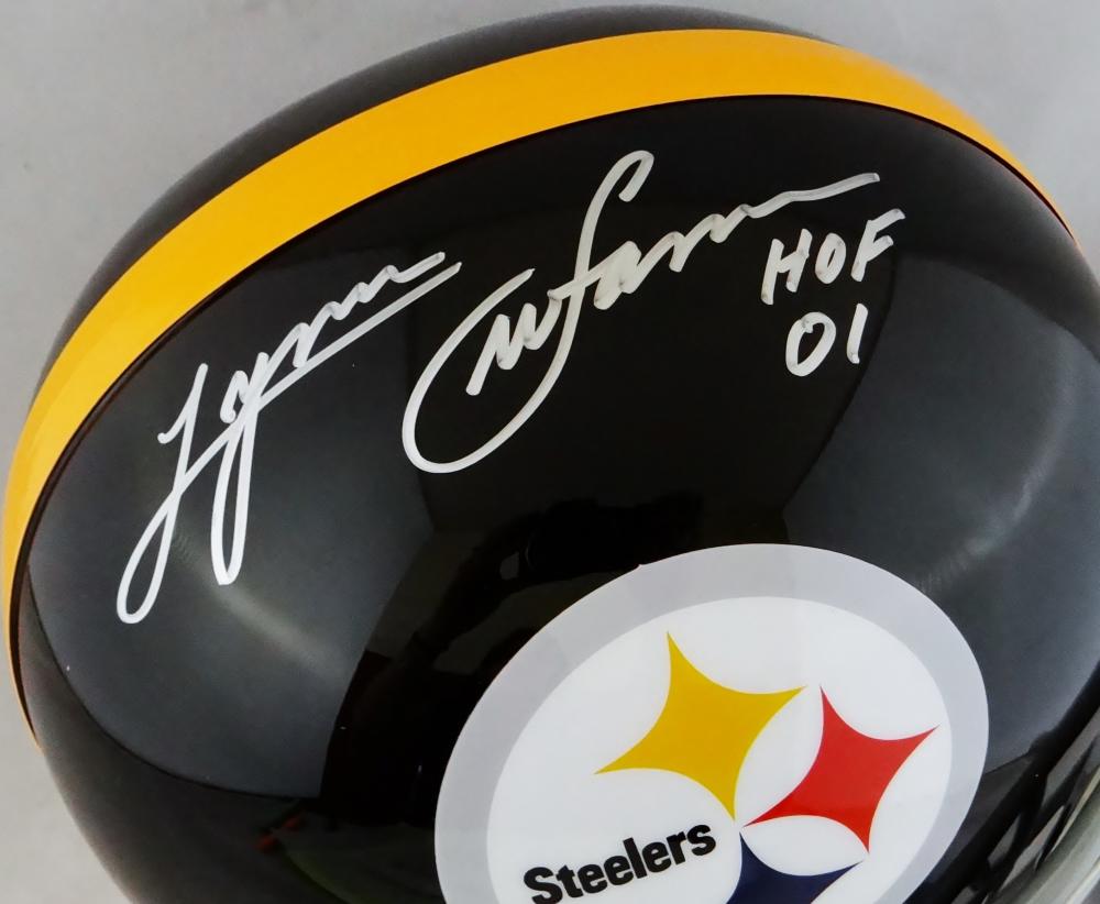 Lynn Swann Autographed Pittsburgh Steelers Riddell Throwback