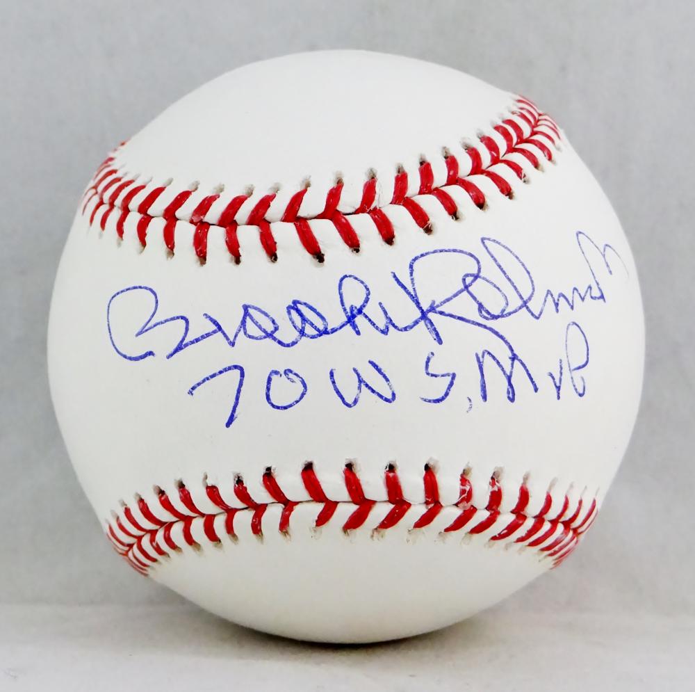 Brooks Robinson Autographed Rawlings OML Baseball W/ 70 WS MVP - JSA W –  The Jersey Source