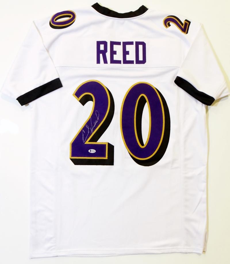 Ed Reed Autographed White Pro Style Jersey - Beckett Auth *2 – The Jersey  Source