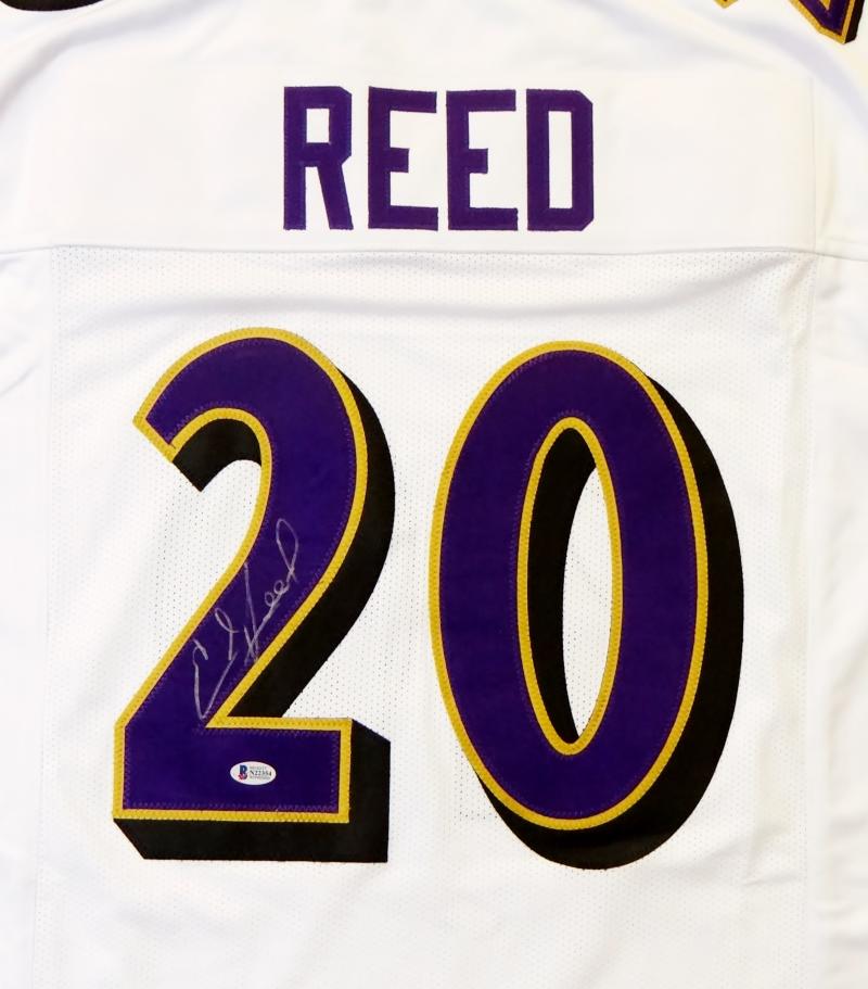 Ed Reed Autographed White Pro Style Jersey - Beckett Auth *2 – The Jersey  Source