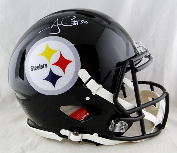 James Conner Autographed Pittsburgh Steelers F/S Speed Authentic Helmet - Beckett Auth *White