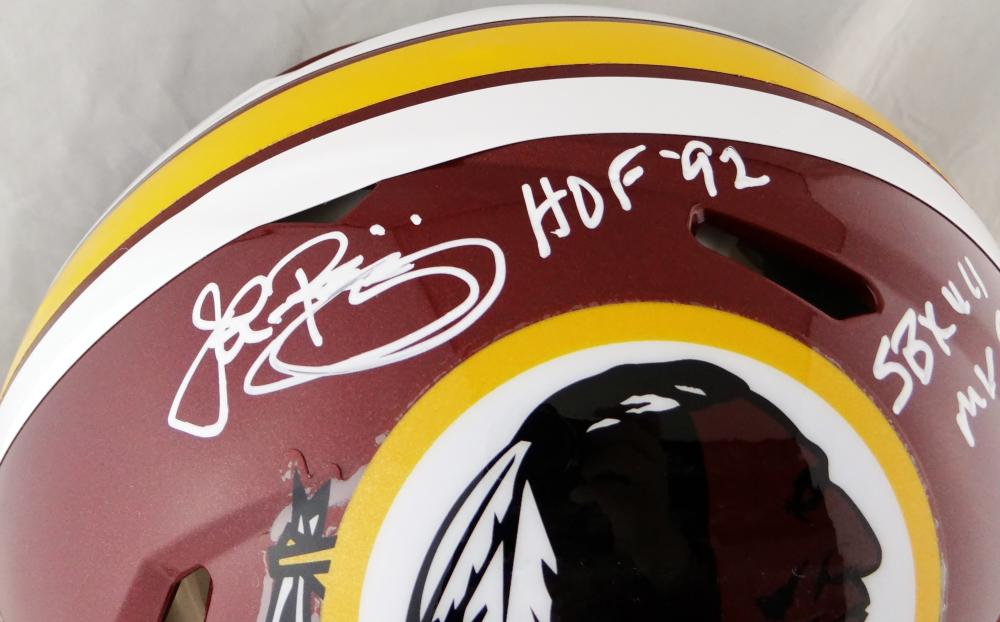 : John Riggins Signed Washington AMP Speed Mini Helmet