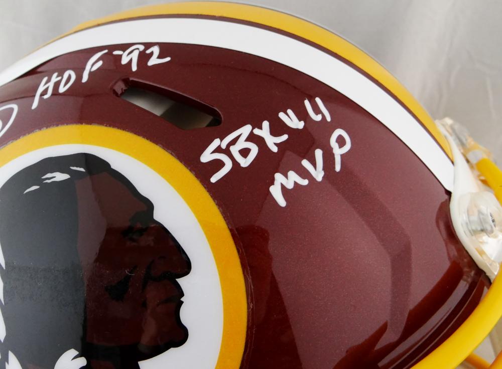 John Riggins Washington Redskins Signed Washington Redskins Speed Mini —  Ultimate Autographs