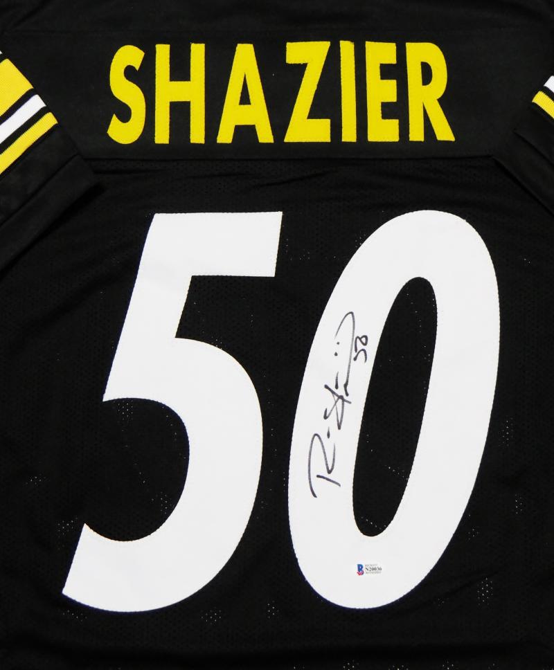 Ryan Shazier Autographed Black Pro Style Jersey - Beckett W Auth