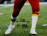 Doug Williams Autographed Washington Redskins 16x20 About to Pass PF Photo w/ SB MVP - JSA W Auth *Black