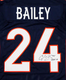 Champ Bailey Autographed Blue Pro Style Jersey W/ HOF - JSA W Authenticated