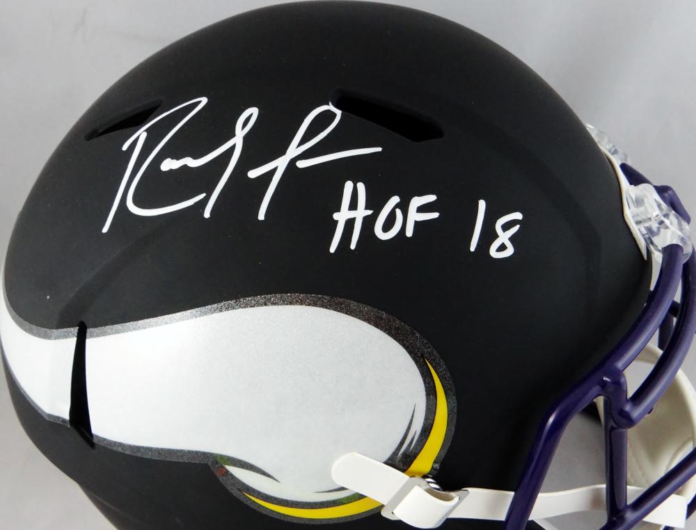 Vikings Randy Moss Autographed Signed Helmet - HOF - Beckett