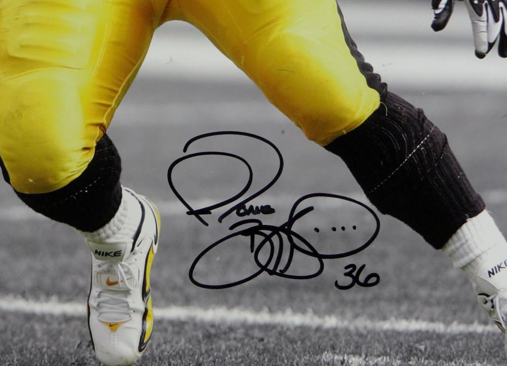 Jerome Bettis Autographed Steelers 16x20 PF Photo BW Spotlight- Becket –  The Jersey Source