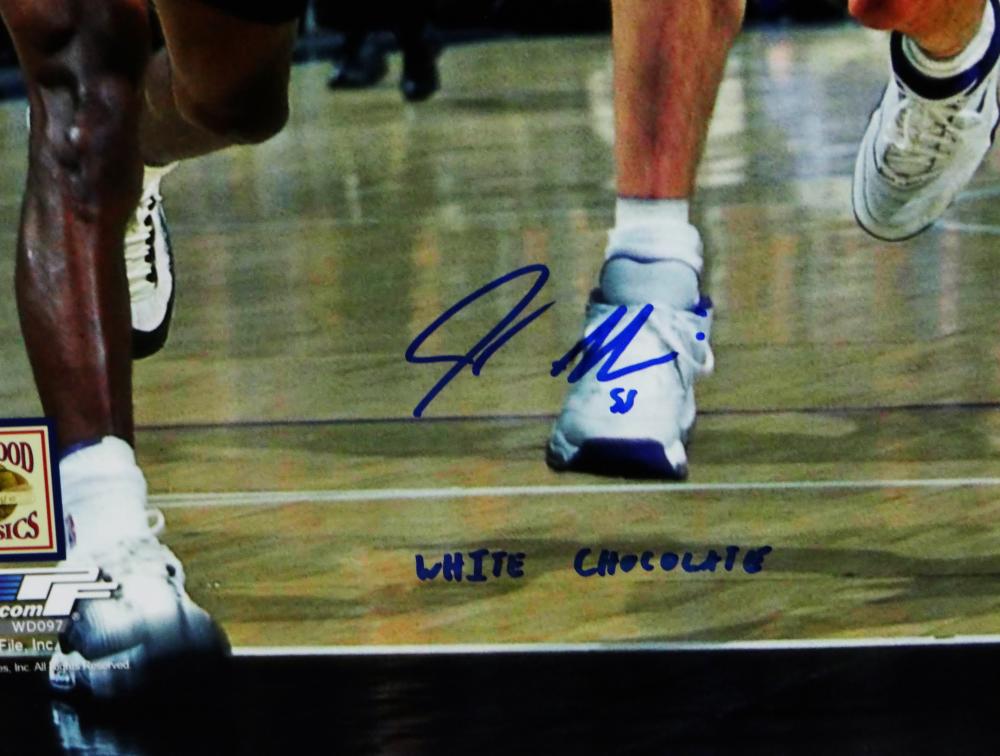 Framed Autographed/Signed Jason Williams 33x42 Sacramento White