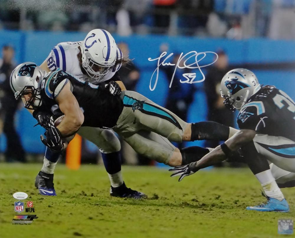 Luke Kuechly Carolina Panthers Signed 16x20 Photo JSA