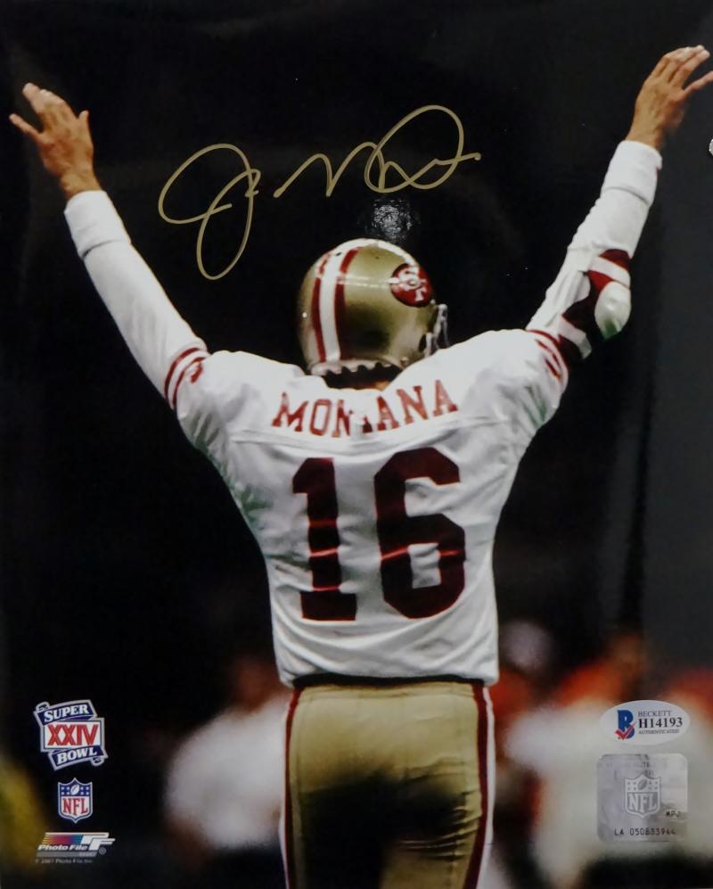 Joe Montana Autographed San Francisco 49ers Super Bowl XXIV