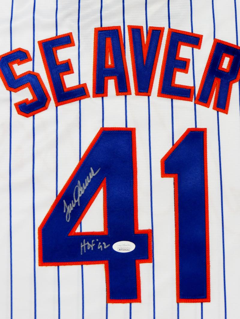 Tom Seaver Tom Terrific Signed Majestic New York Mets Jersey