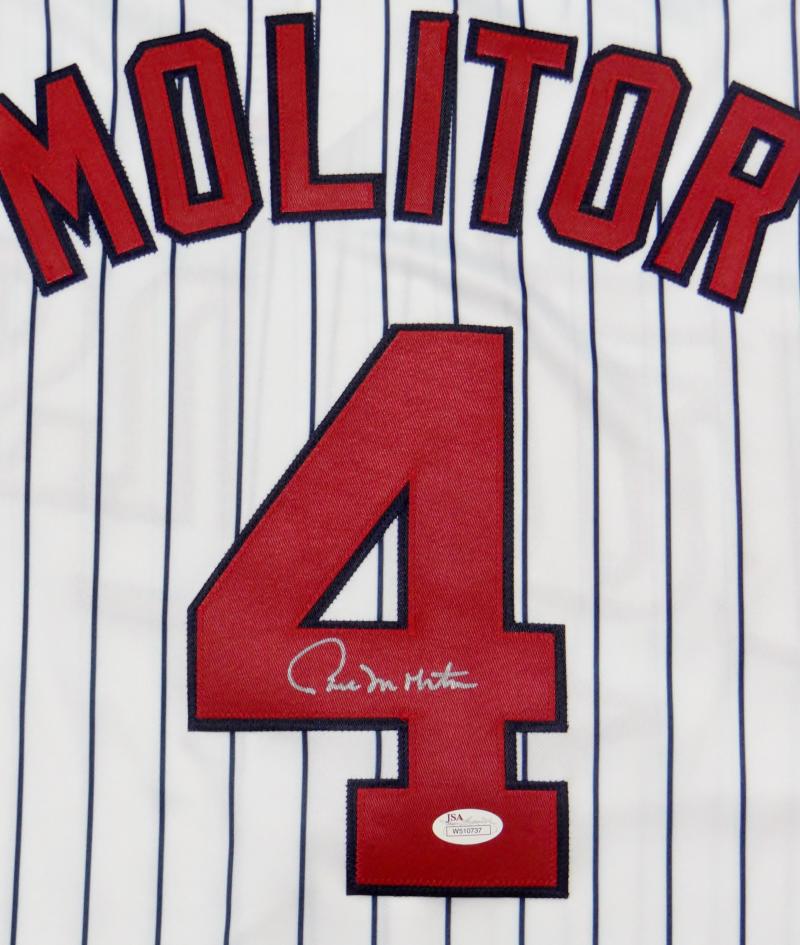 Paul Molitor Autographed P/S Majestic Minnesota Twins Jersey- JSA