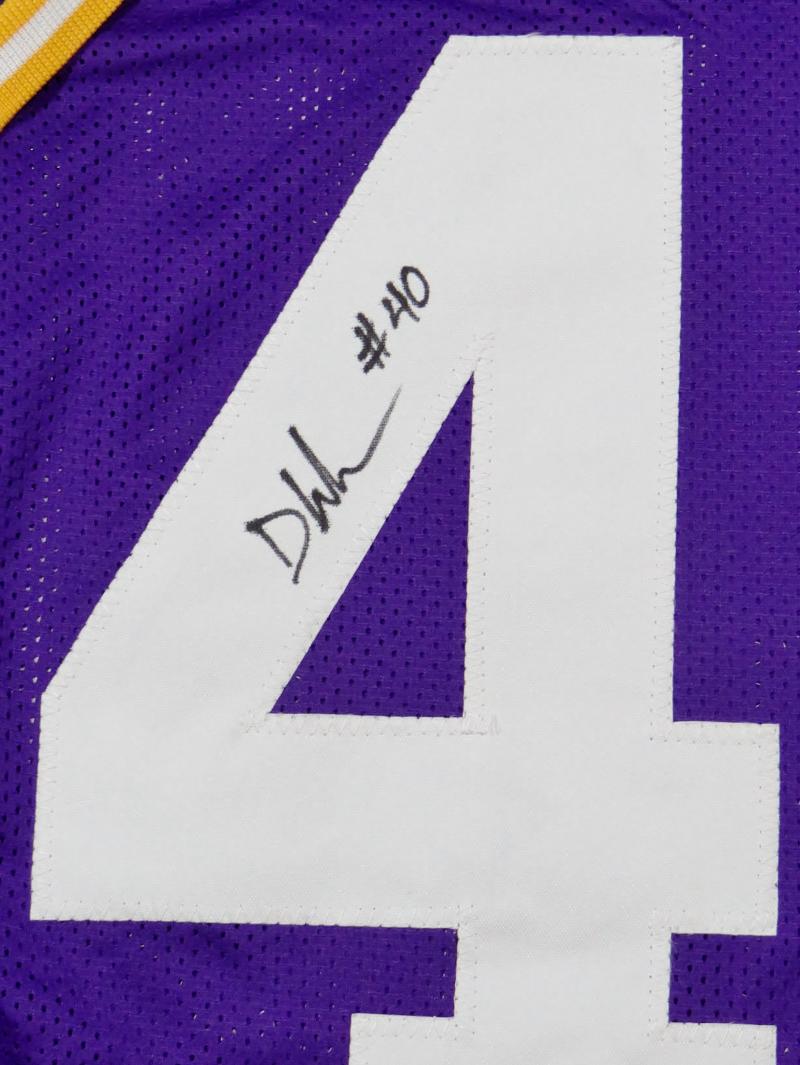 Devin White Autographed White College Style Jersey - Beckett W Auth *4