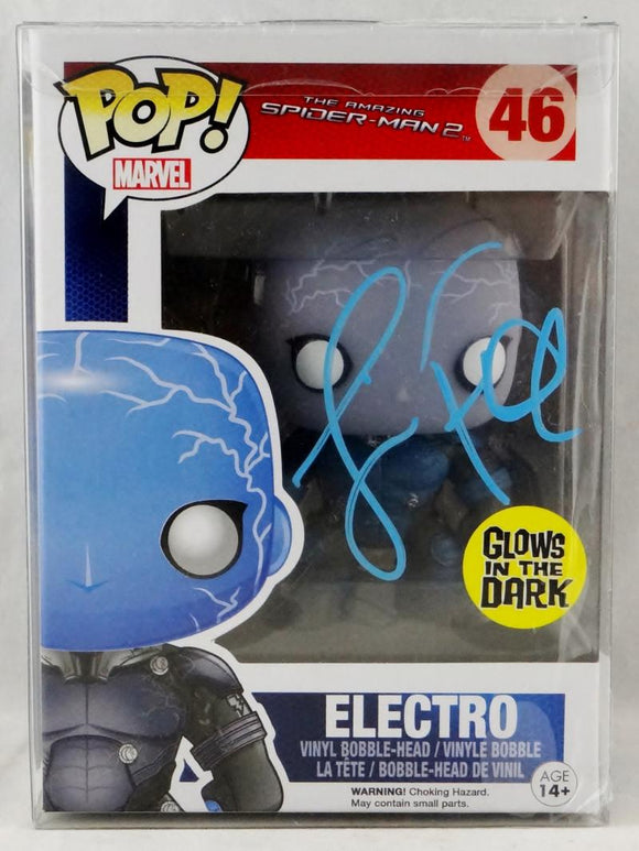 Jamie Foxx Autographed Electro Funko Pop Figurine- JSA Witnessed Auth *Blue