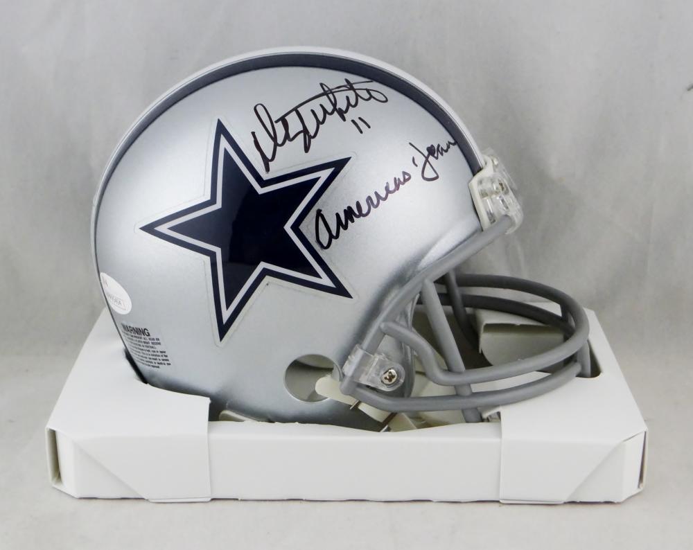 Danny White Autographed Dallas Cowboys Mini Helmet w/ Insc- JSA W Auth –  The Jersey Source