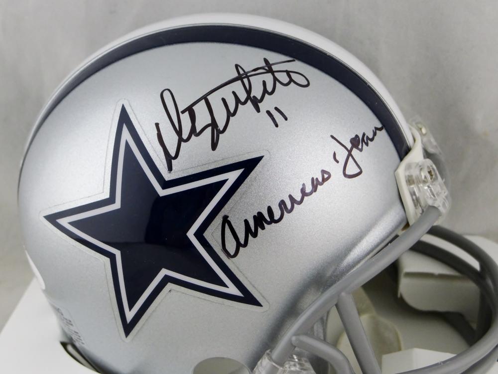 Danny White Autographed Dallas Cowboys Mini Helmet w/ Insc- JSA W Auth –  The Jersey Source