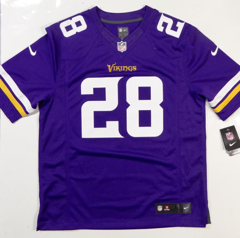 Adrian Peterson Autographed Vikings NFL Nike Authentic Purple Jersey - –  The Jersey Source