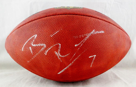 Ben Roethlisberger Autographed NFL Duke Authentic Football- JSA W Auth *Silver