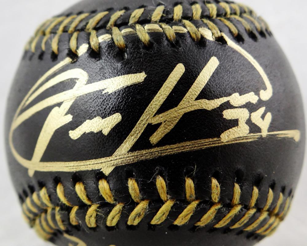 Felix Hernandez Autographed Black Rawlings OML Baseball w/ PG 8.15