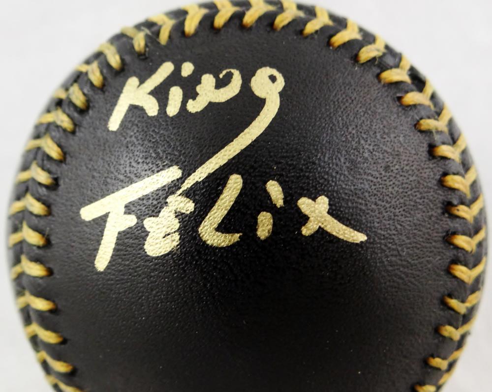 Felix Hernandez Signed OML Baseball Inscribed King Felix (JSA