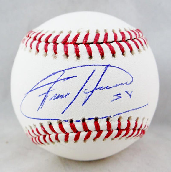 Felix Hernandez Autographed Rawlings OML Baseball - JSA W Auth *Blue