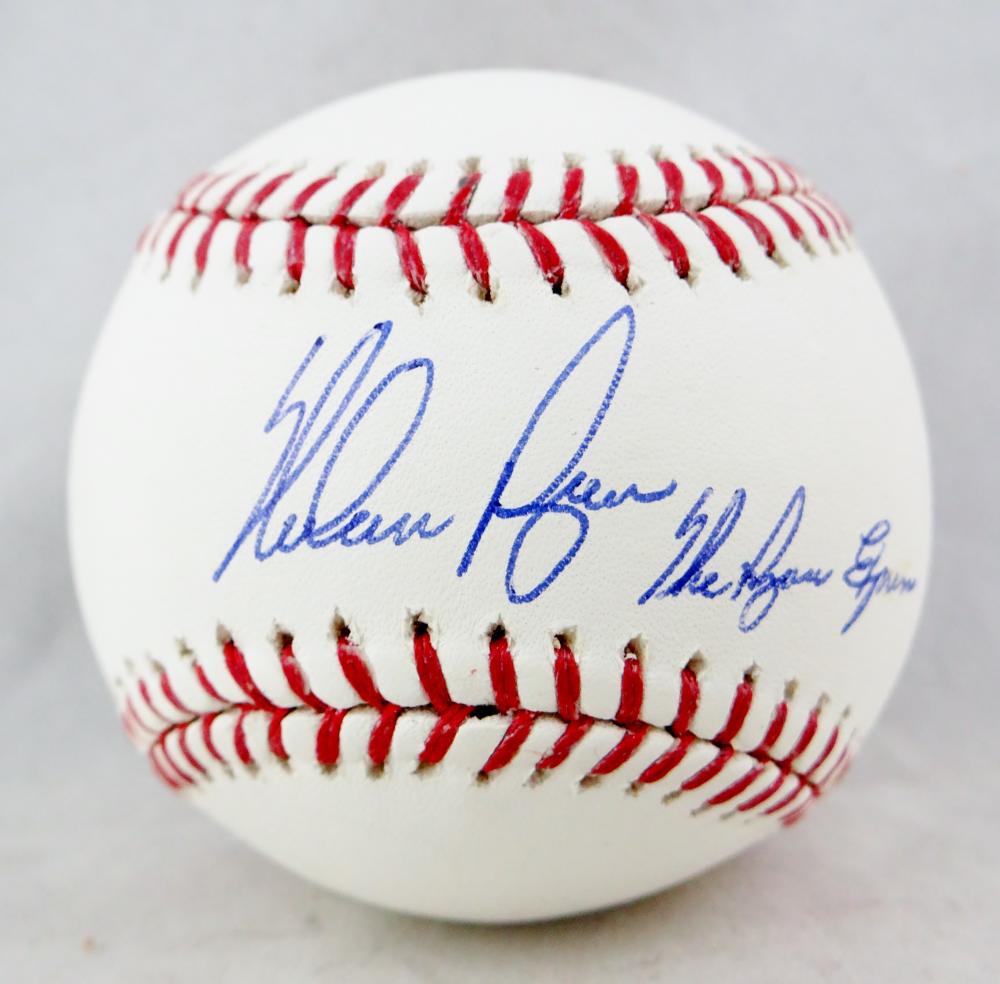 Felix Hernandez Autographed Black Rawlings OML Baseball w/ PG 8.15