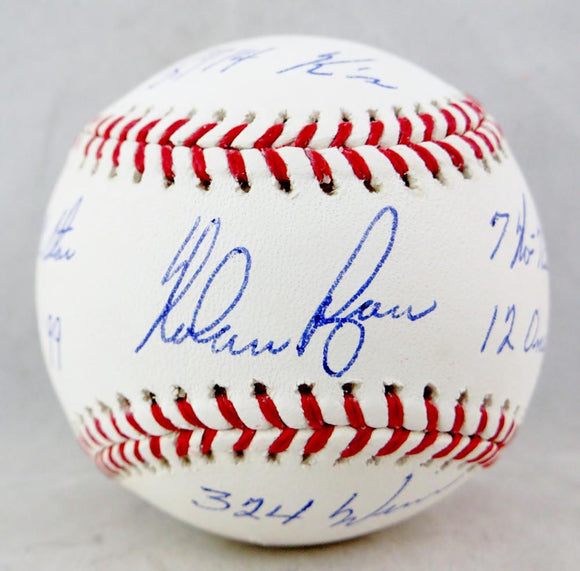 Nolan Ryan Autographed Rawlings OML Baseball w/ 6 Insc - AI Verified