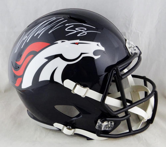 Von Miller Autographed F/S Denver Broncos Speed Helmet - JSA W Auth *White