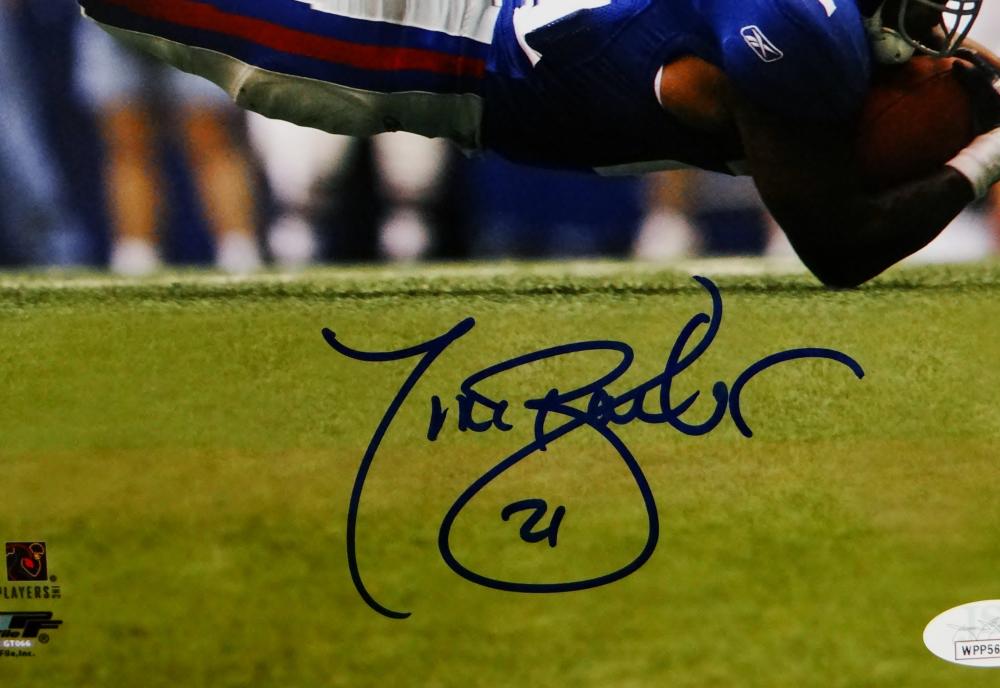 Tiki Barber, New York Giants, Signed, Autographed, 8x10 Photo, a