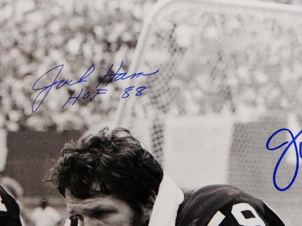 Autographed JACK HAM HOF 88 Pittsburgh Steelers 16x20 Photo