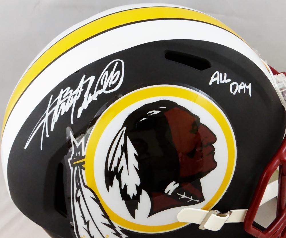 Adrian Peterson Autographed Washington Redskins F/S Chrome Helmet