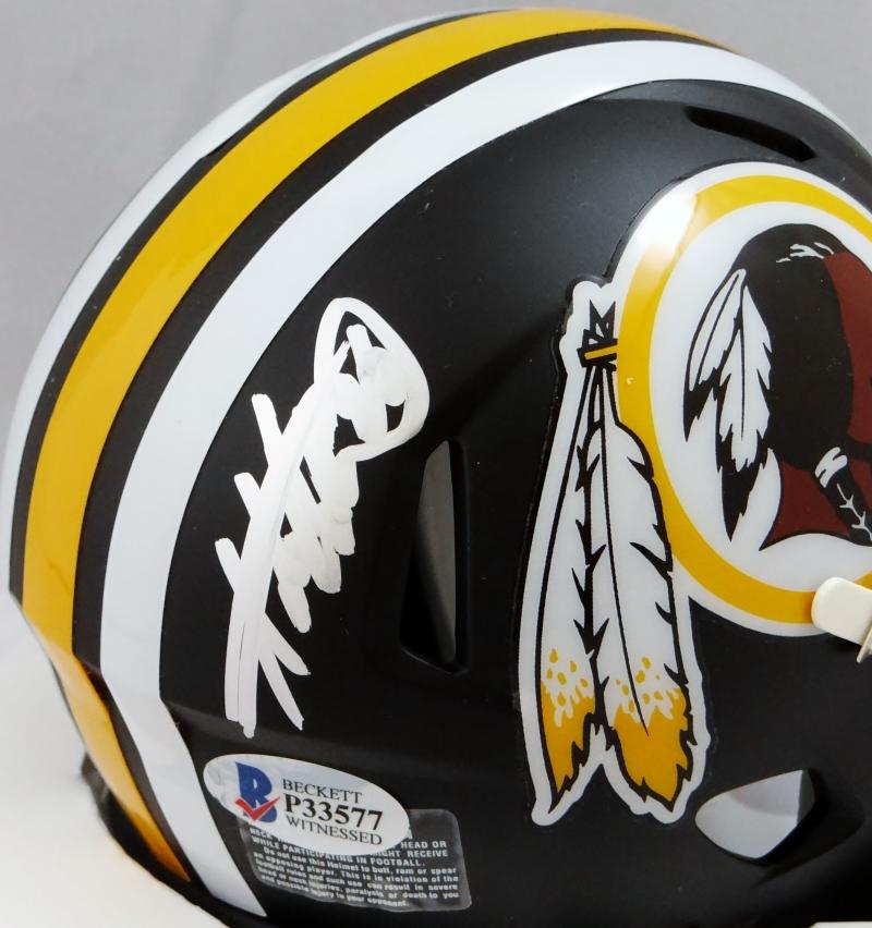 Adrian Peterson Autographed Washington Redskins Flat White Helmet