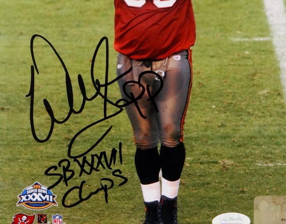 Warren Sapp Autographed Tampa Bay Buccaneers 16x20 Celebration