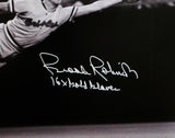 Brooks Robinson Signed Orioles 16x20 B&W Diving PF Photo w/ insc - JSA W Auth