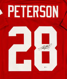 Adrian Peterson Autographed Maroon College Style Jersey- Beckett Authentication *8
