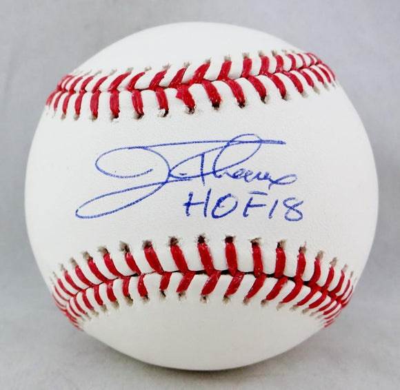 Jim Thome Autographed Rawlings OML Baseball w/ HOF - Beckett Auth