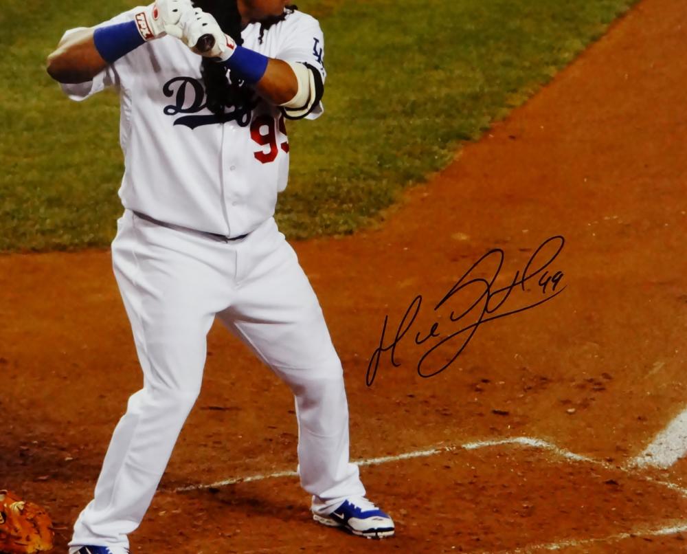 Manny Ramirez Autographed LA Dodgers 16x20 In Batters Box Photo